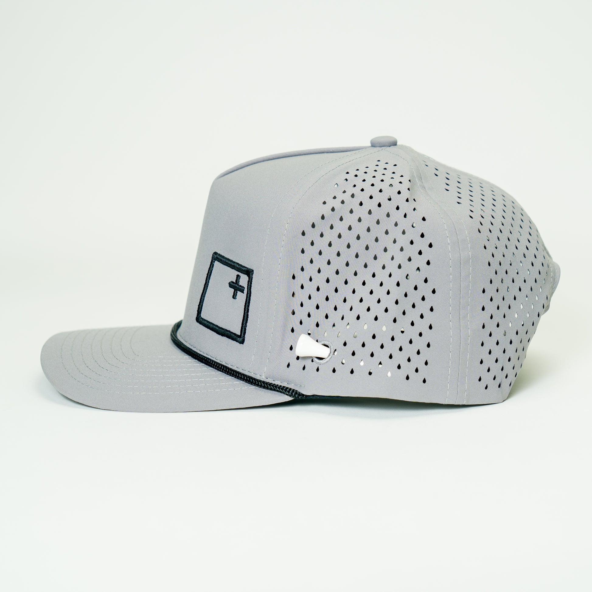 Performance Water Resistant Golf Hat Snap Back Hat with Tee Holder