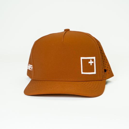 Performance Golf Hat Snap Back Water Resistant Hat with Puff Logo and Tee Holder