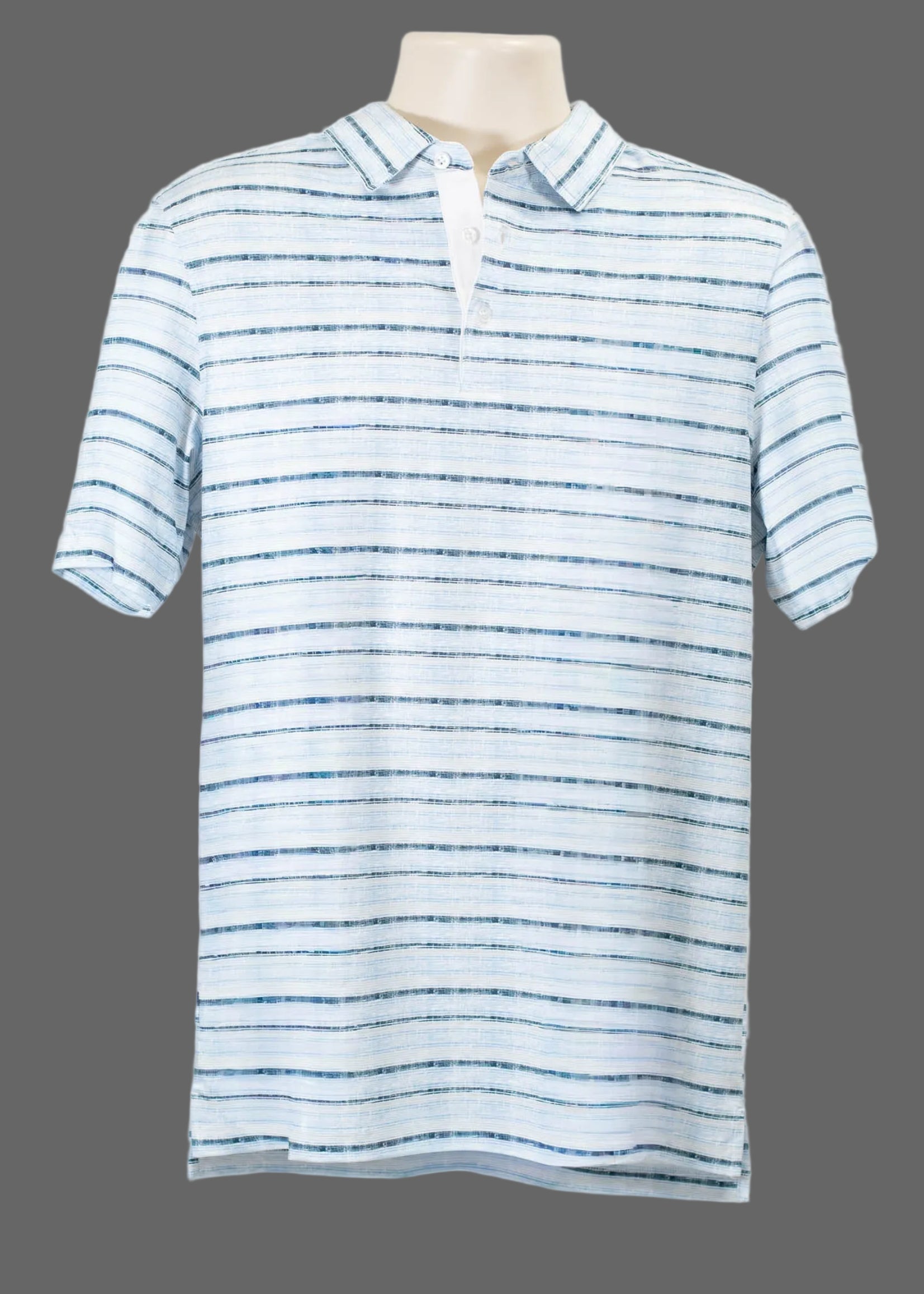 The Blue Fairway Stripe Polo